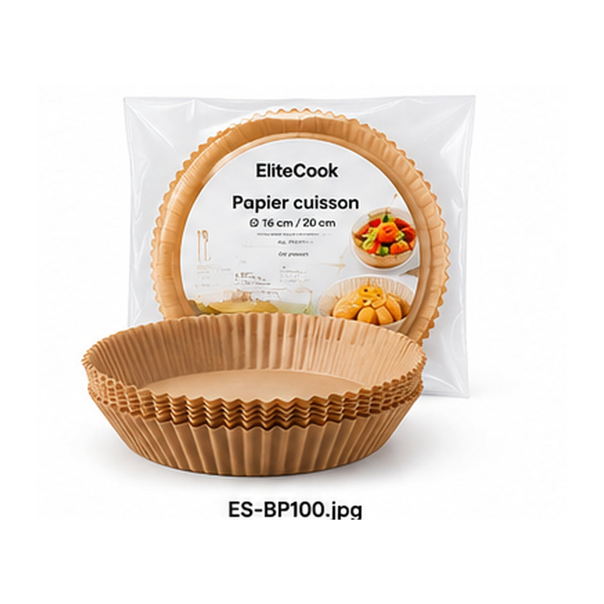 Backpapier-Einlagen für Heißluftfriteuse, 100 Stück