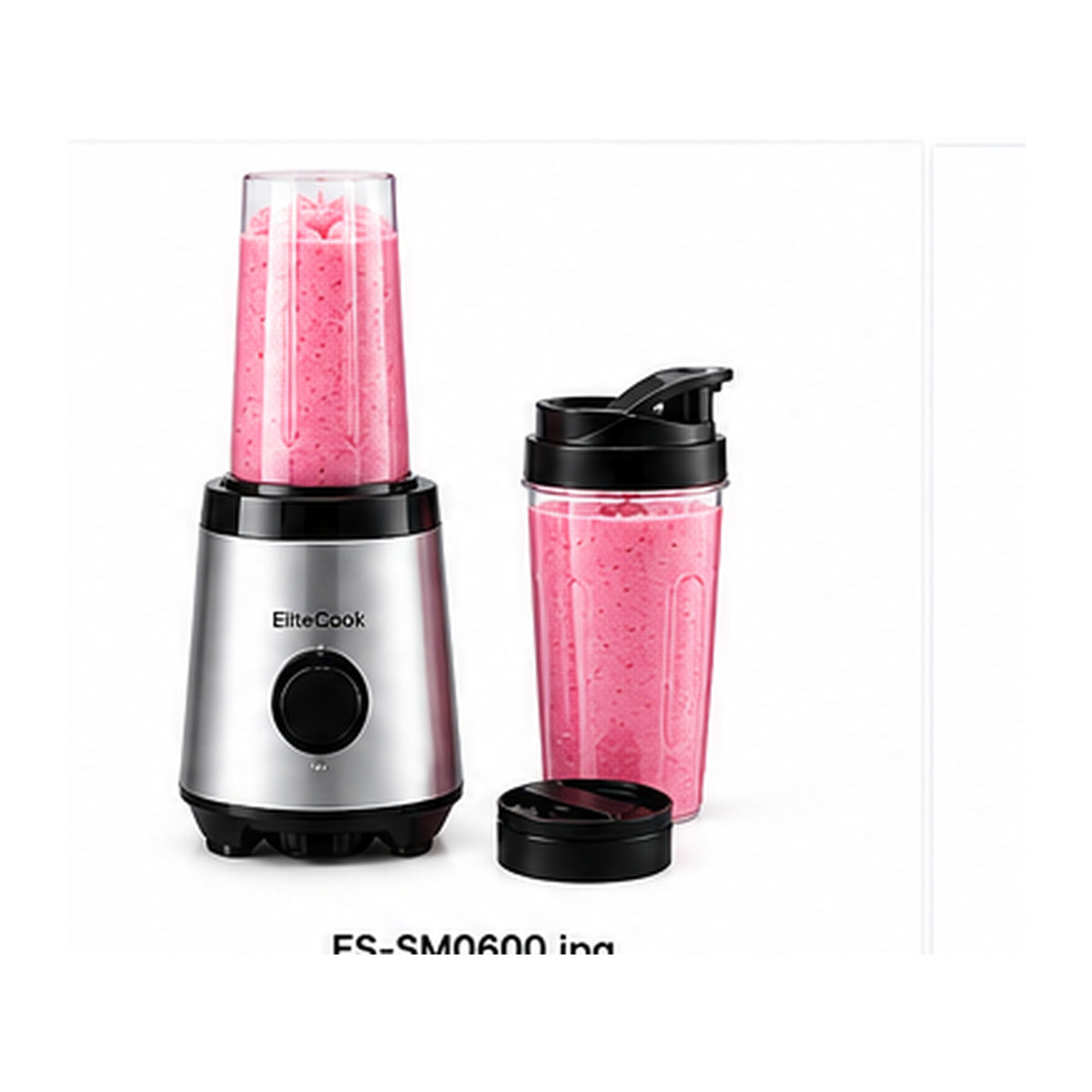Smoothie-Maker To-Go 600 W mit 2 Trinkflaschen
