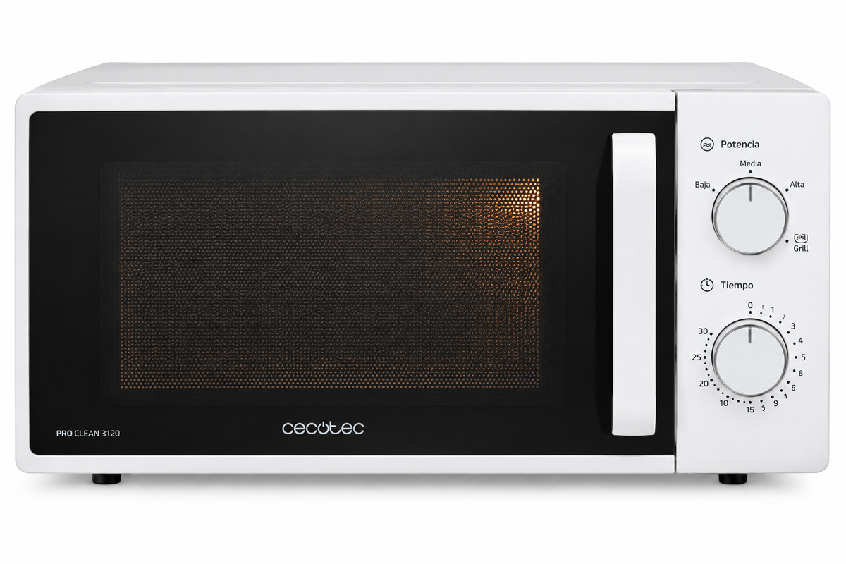 Cecotec ProClean 3120 – Microondas con Grill de 20 L
