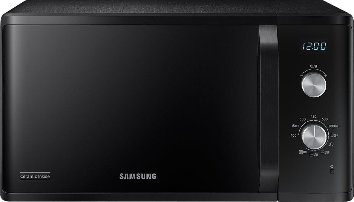 Microondas Samsung MG23K3614AK negro con grill de 23 litros