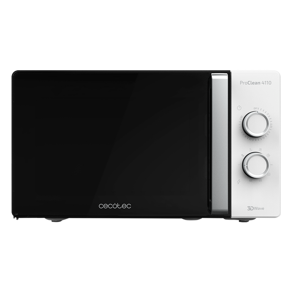 Microondas Cecotec ProClean 4110 negro y blanco con grill de 23 litros